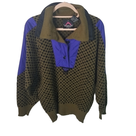 Vintage Sweaters - Vtg 80s Mountain Goat ski sweater